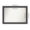 Corvino Black Non-Beveled Custom Framed Bathroom Vanity Wall Mirror
